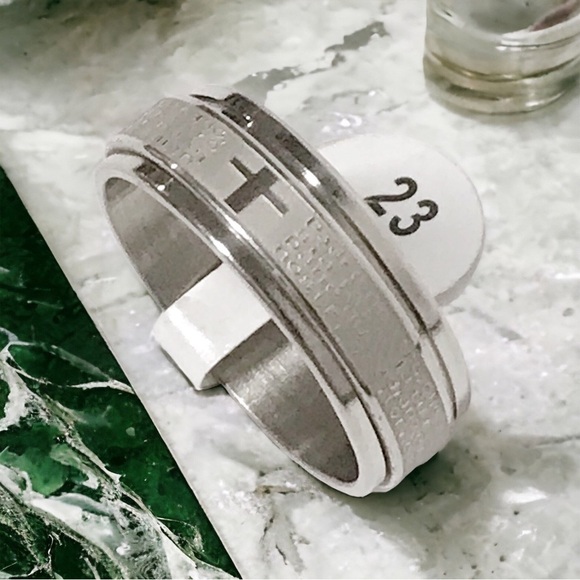 Stainless Steel Spinner Band Ring For Men / Women